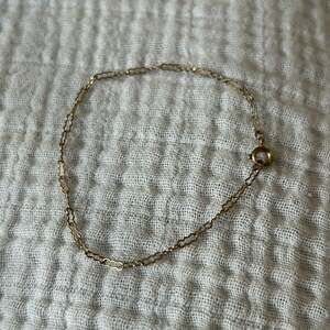 Antique Lightweight Gold Filled Open Link Bracelet - 6.5 inches